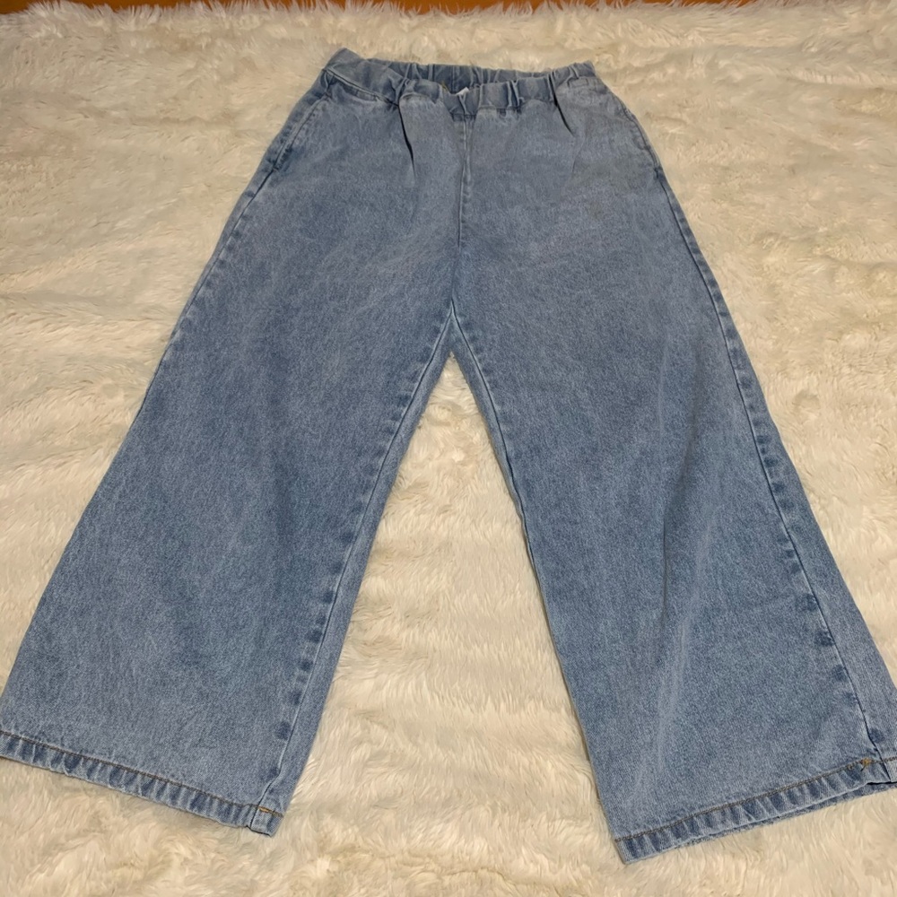 H&M denim wide leg culottes
